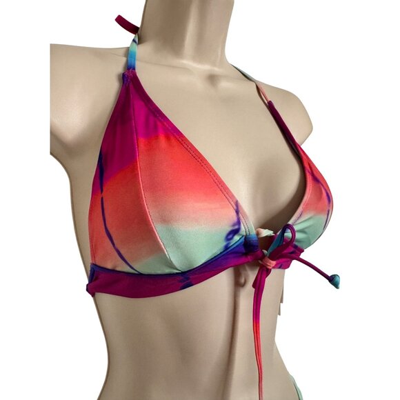 Lucky Brand Two Piece Bikini Set Size S/M Padded Adjustable Hipster $132 NWT - Picture 8 of 8